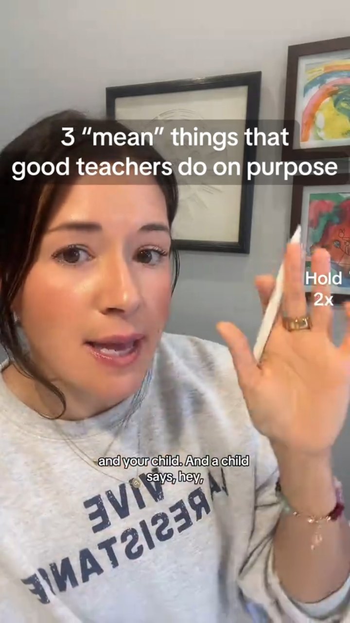 Evidence Based Kate explaining three mean things good teachers do on purpose